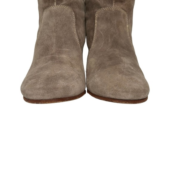 Sebago Dark Taupe Suede Sides w/Tan Leather ‘Nell’ Ankle Boots Sz 9.5 - Picture 5 of 13